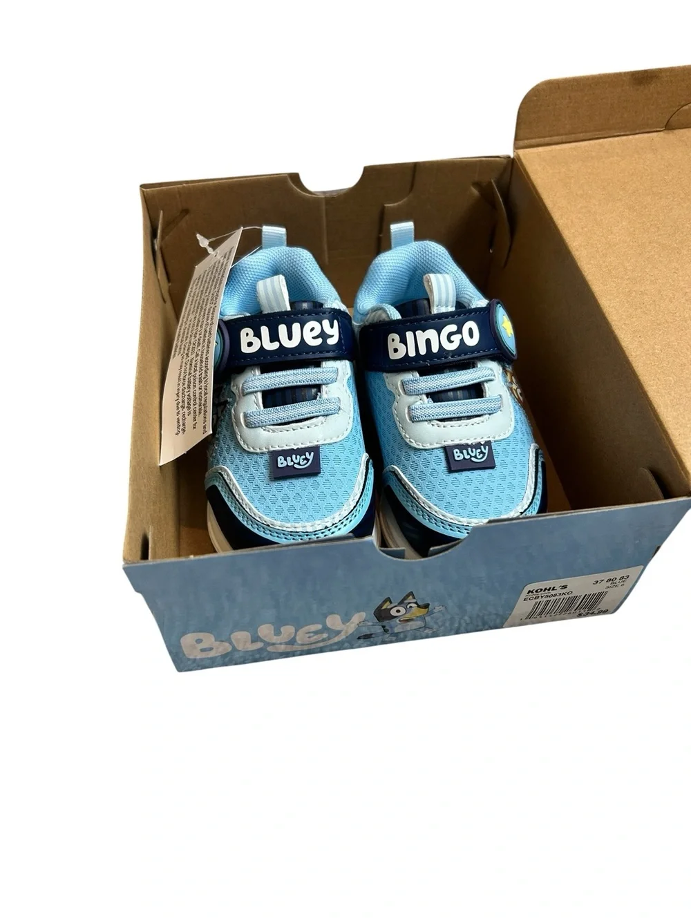NEW Light Up Toddler Unisex Bluey Bingo Sneakers Sz 6T Ludo Studio Kohls